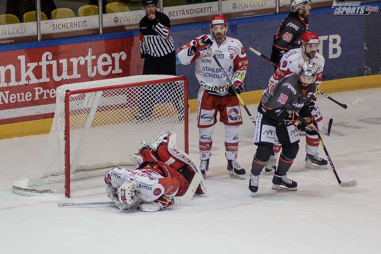 DEL2: Löwen Frankfurt vs. Eispiraten Crimmitschau 7:4 26.03.2019