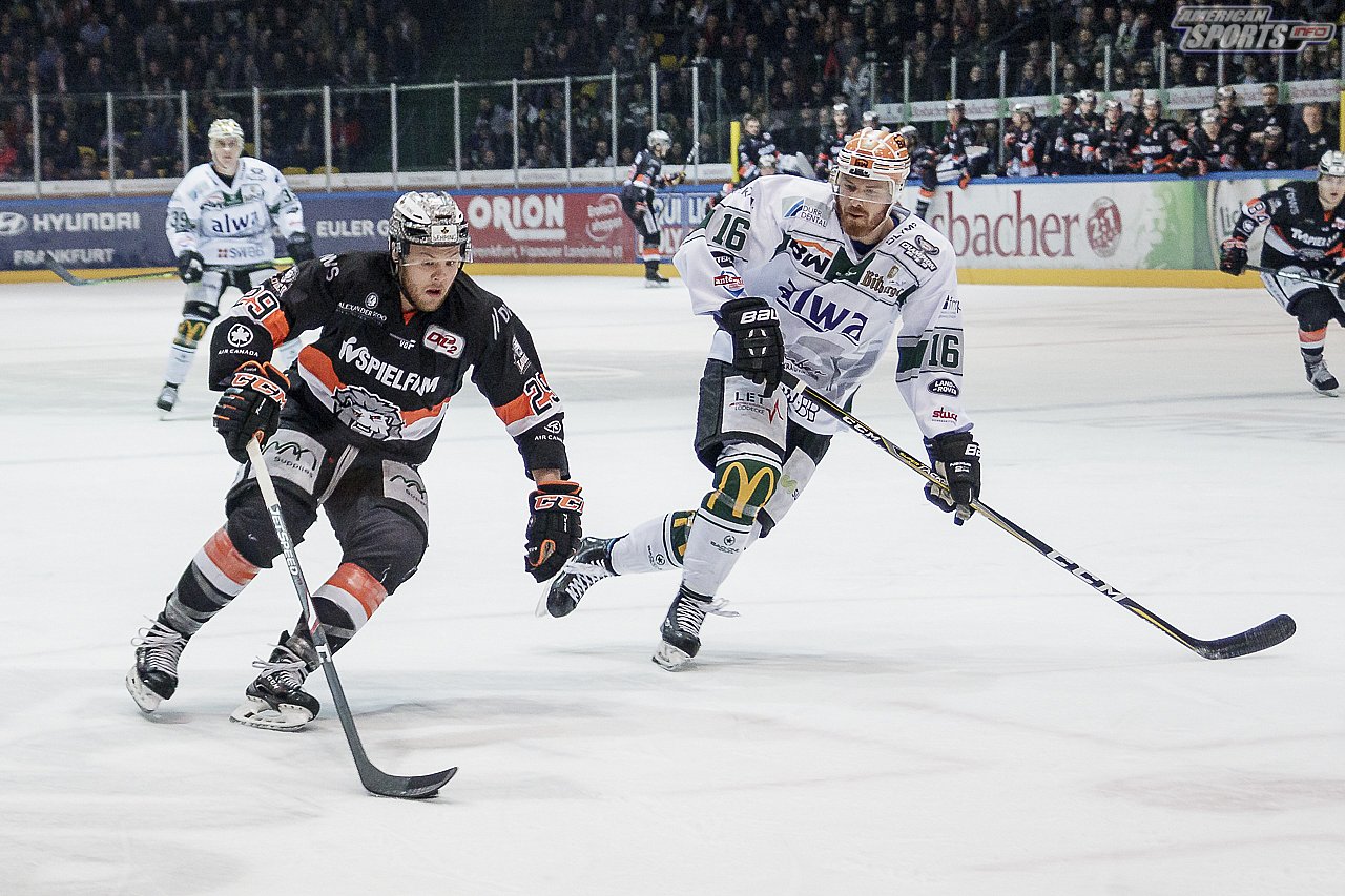 DEL2: Löwen Frankfurt vs. Bietigheim Steelers 5:4 n.V. 24.02.2019