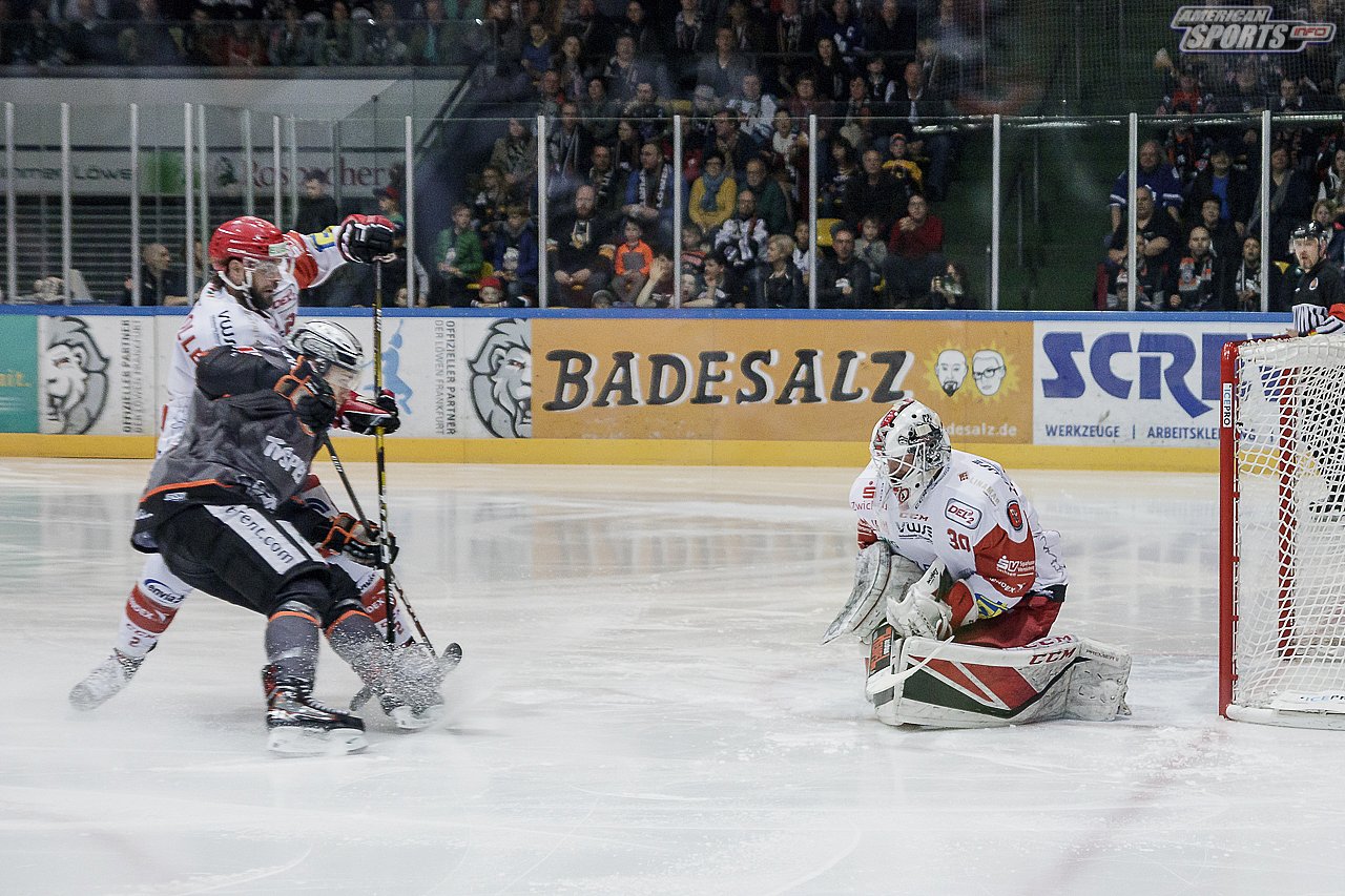 DEL2: Löwen Frankfurt vs. Eispiraten Crimmitschau 2:0 22.03.2019