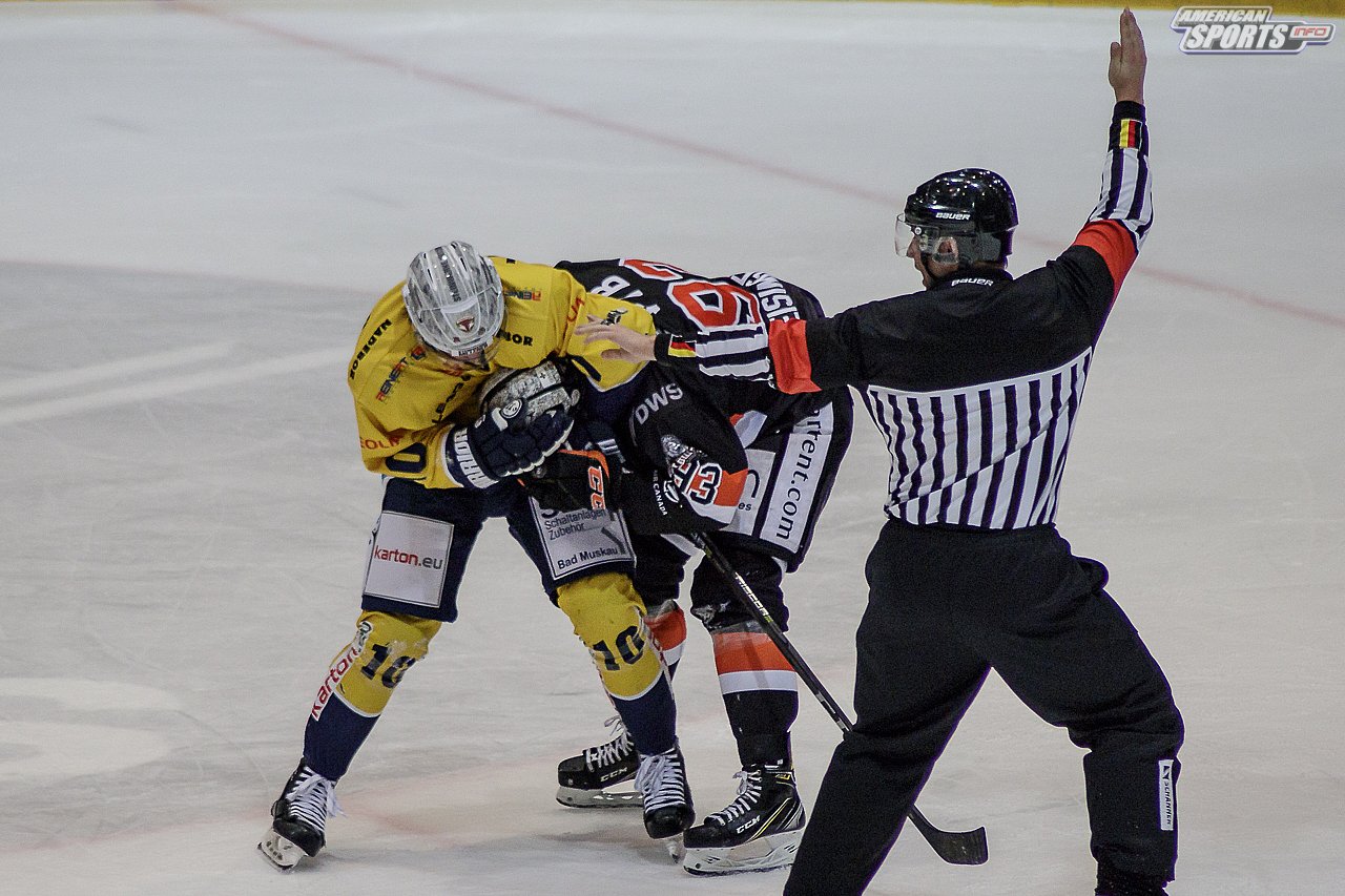 DEL2: Löwen Frankfurt vs. Lausitzer Füchse 5:1 08.02.2019