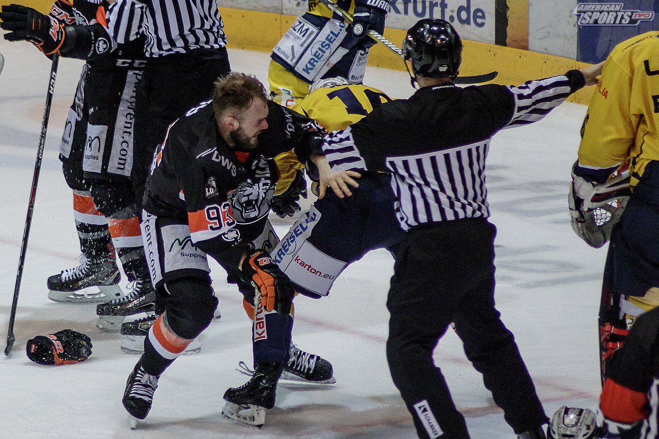 DEL2: Löwen Frankfurt vs. Lausitzer Füchse 5:1 08.02.2019