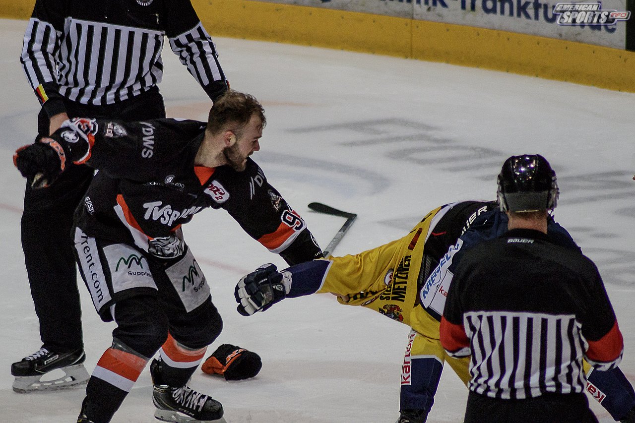 DEL2: Löwen Frankfurt vs. Lausitzer Füchse 5:1 08.02.2019