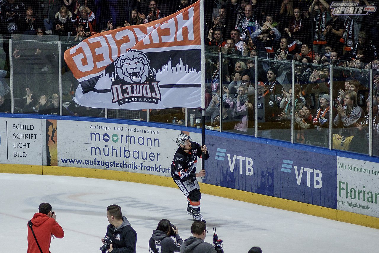 DEL2: Löwen Frankfurt vs. Lausitzer Füchse 5:1 08.02.2019