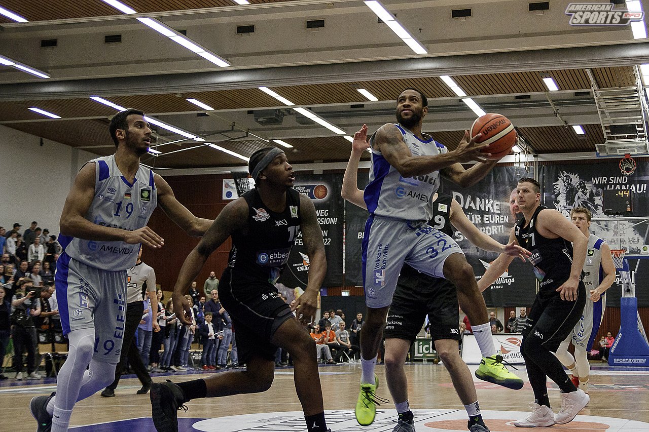 ProA Basketball: White Wings Hanau vs. FC Schalke 04 Basketball 84:80 23.03.2019