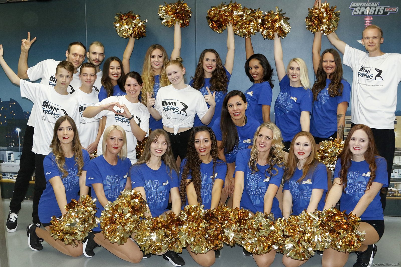 Das Skyliners Danceteam beim Heimspiel gegen den FC Bayern München Basketball am 06.10.2019