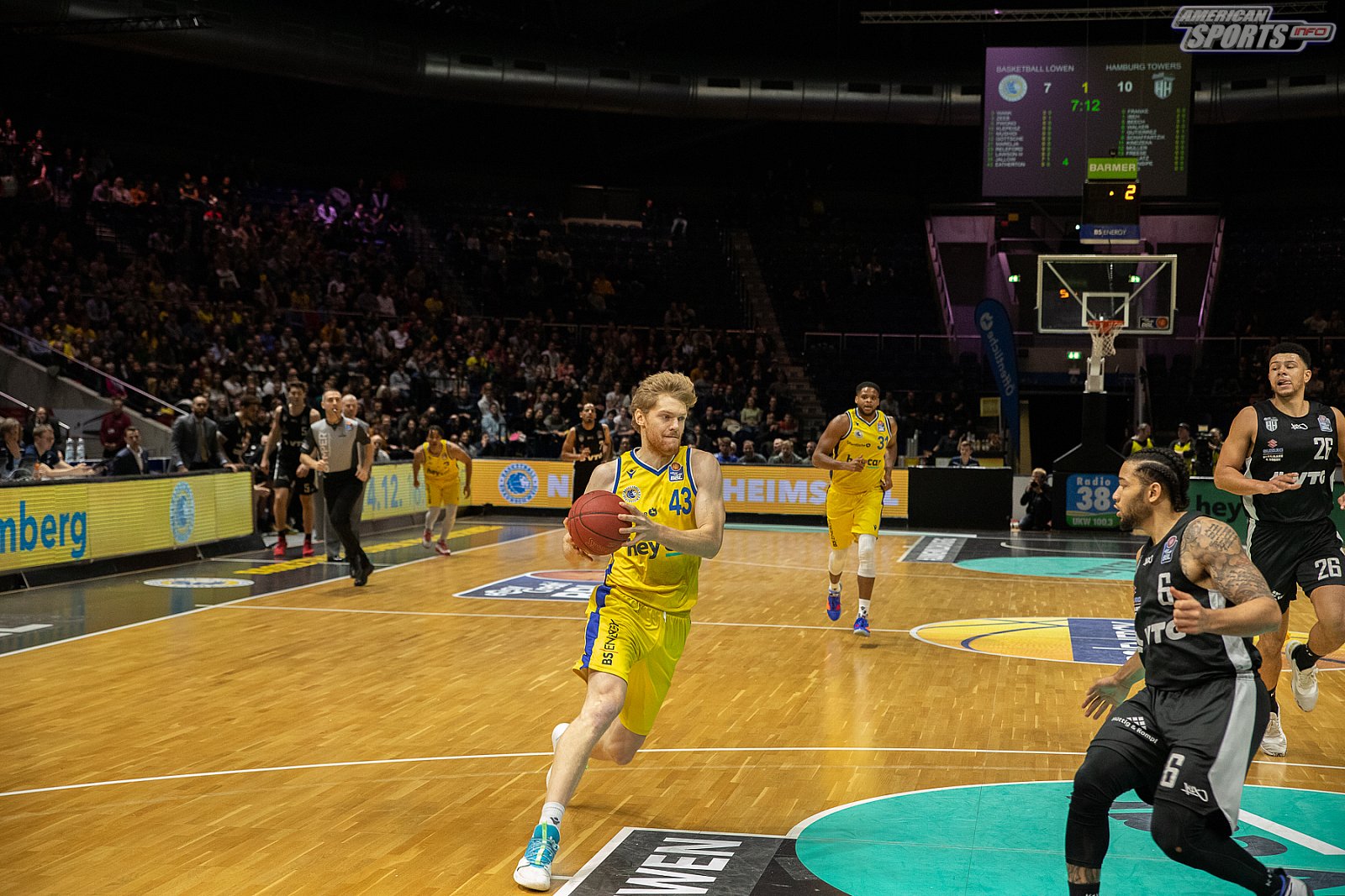 BBL: Braunschweig Basketball Löwen vs Hamburg Towers 94:97 06.12.2019