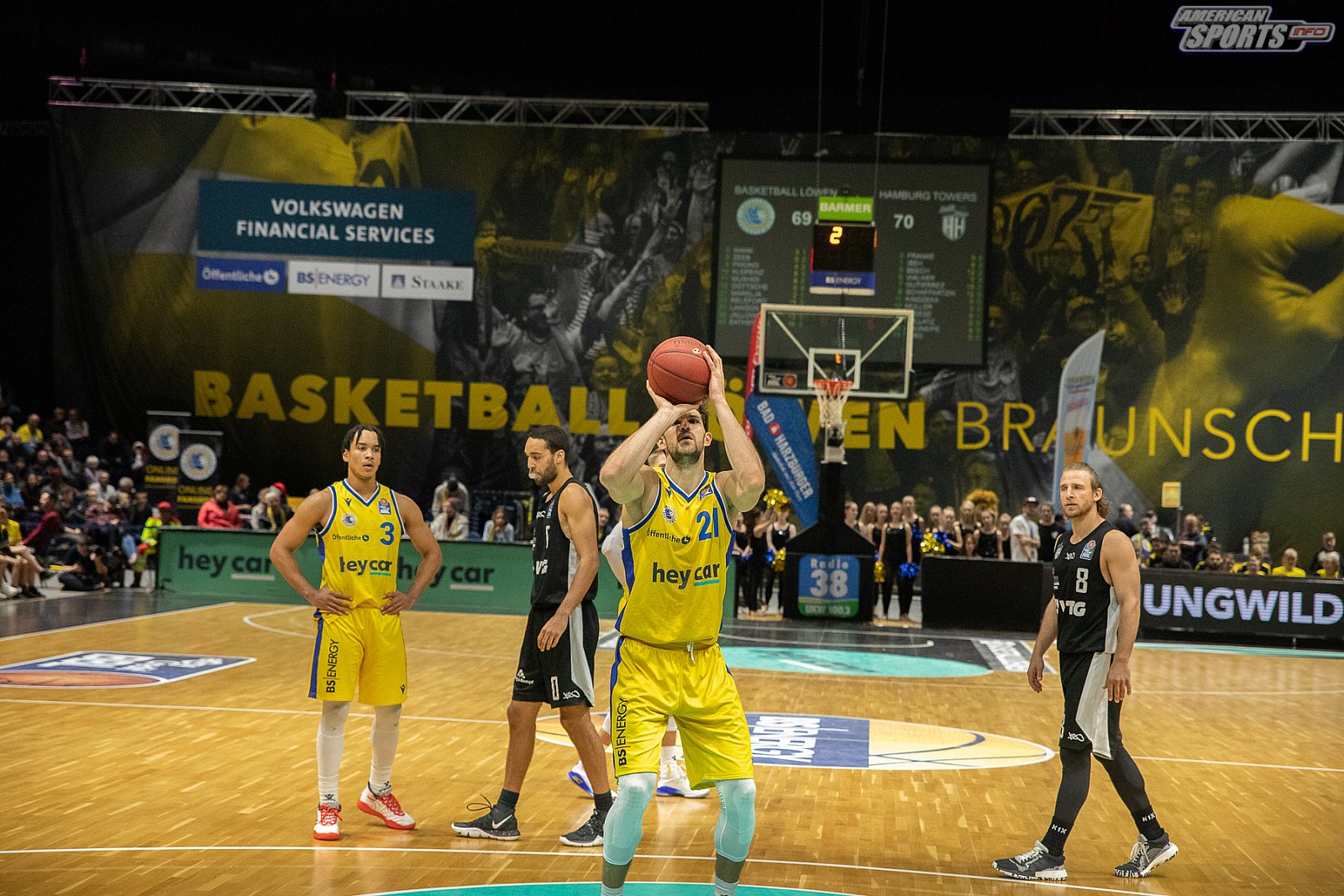 BBL: Braunschweig Basketball Löwen vs Hamburg Towers 94:97 06.12.2019