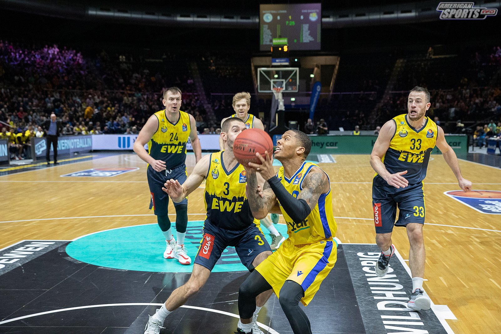 BBL: Basketball Löwen Braunschweig vs EWE Baskets Oldenburg  71:93 30.12.2019