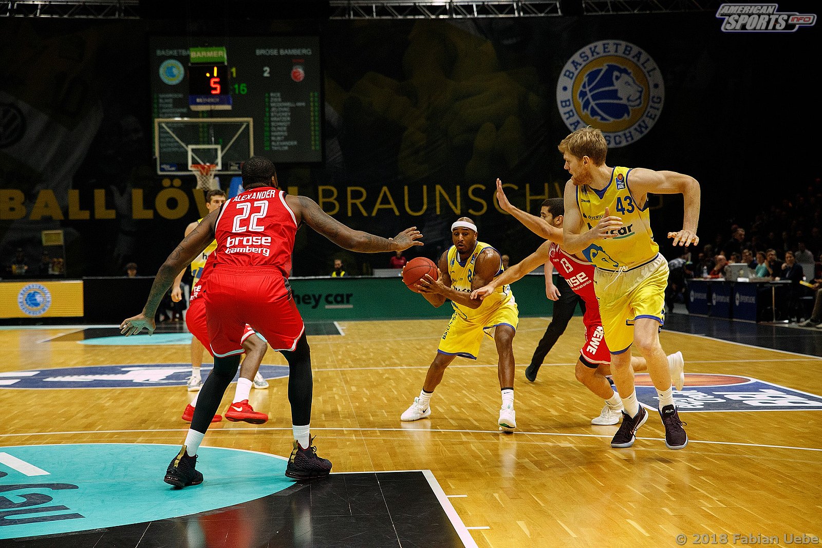 BBL: Basketball Löwen Braunschweig vs Brose Baskets Bamberg 92:66 04.11.2018