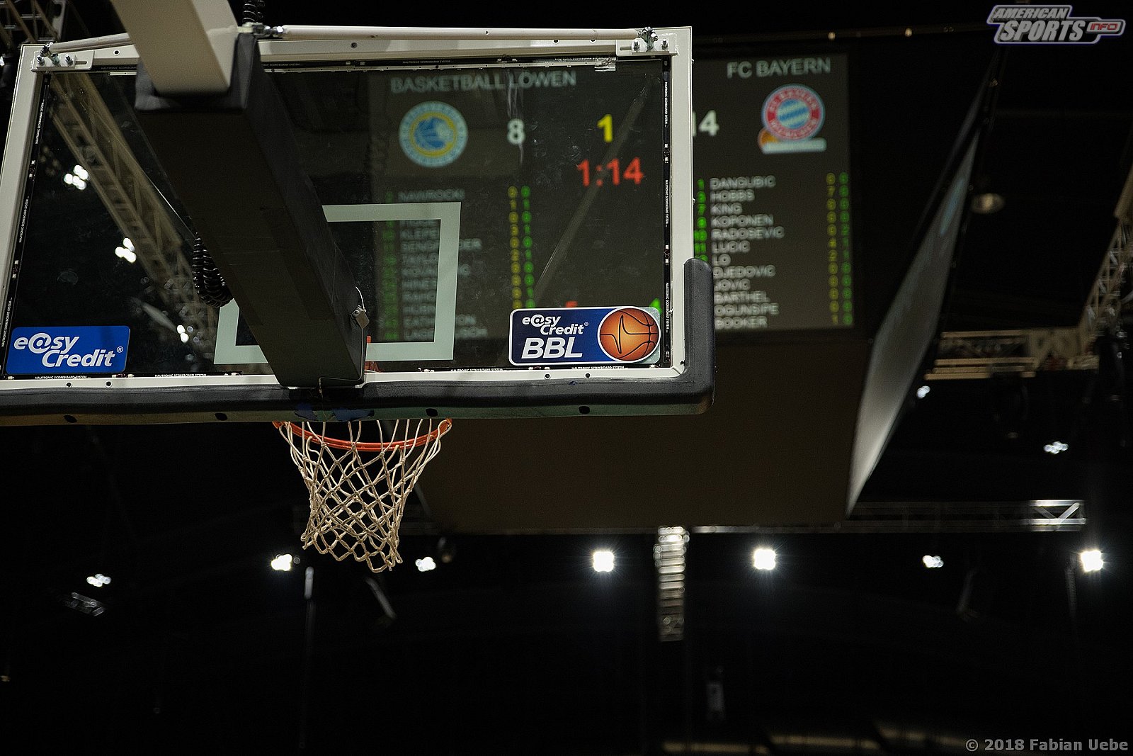 BBL: Basketball Löwen Braunschweig vs FC Bayern Basketball 61:87 14.10.2018