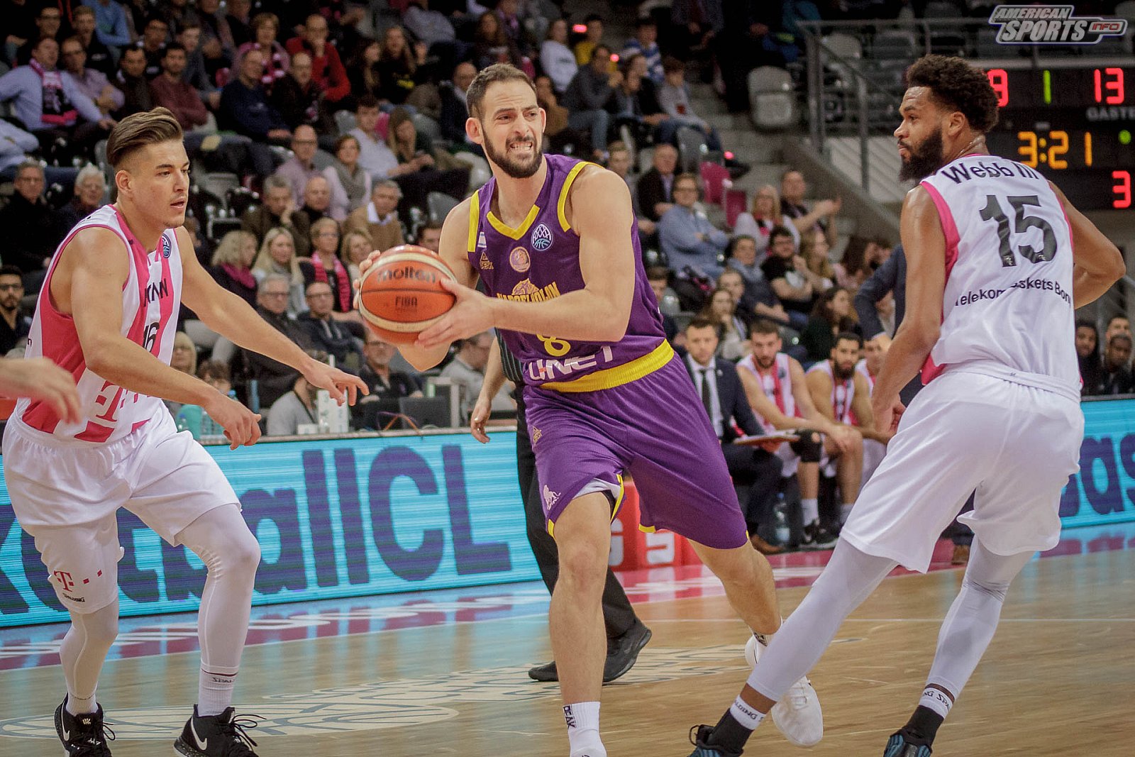 Basketball Champions League: Telekom Baskets Bonn vs Hapoel UNET Holon 91:8377 29.01.2019