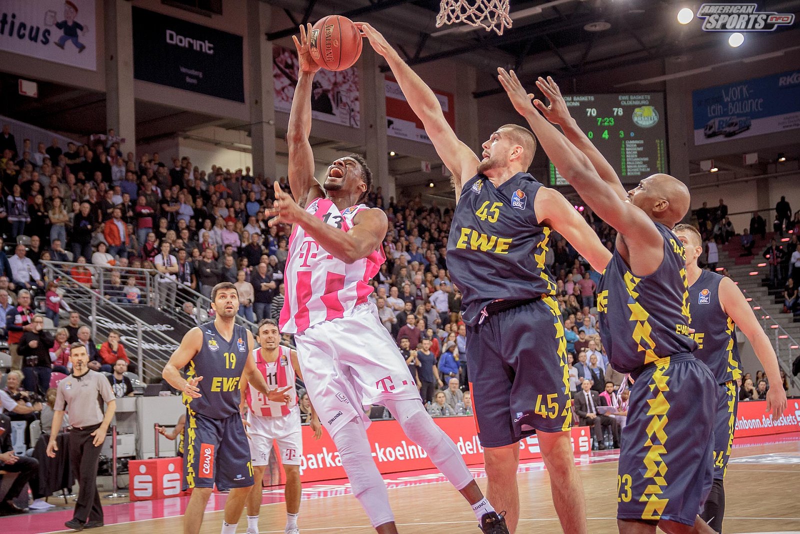 BBL: Telekom Baskets Bonn vs EWE Baskets Oldenburg 78:98 09.12.2018