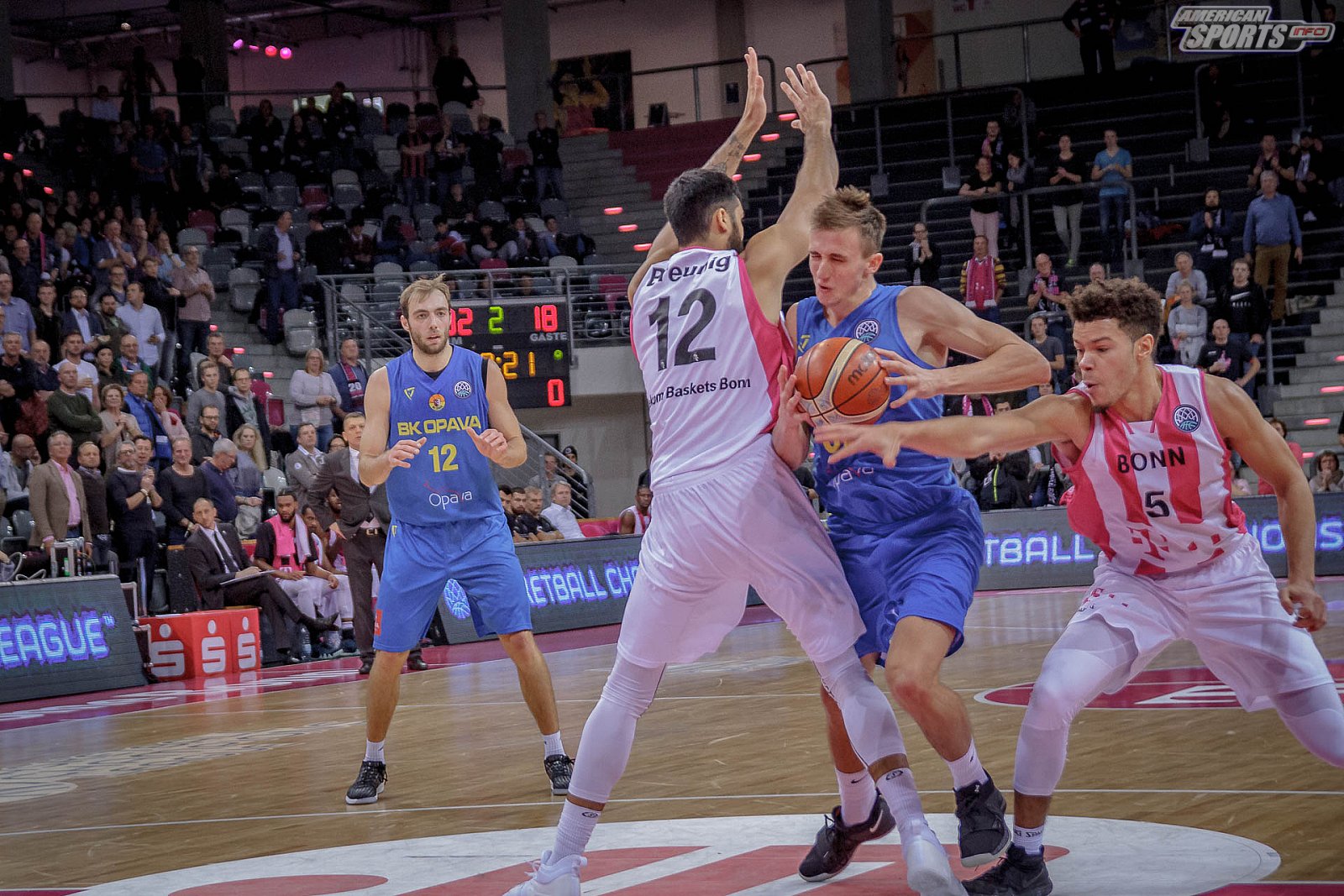 Basketball Champions League: Telekom Baskets Bonn vs BK Opava 114:77 20.11.2018