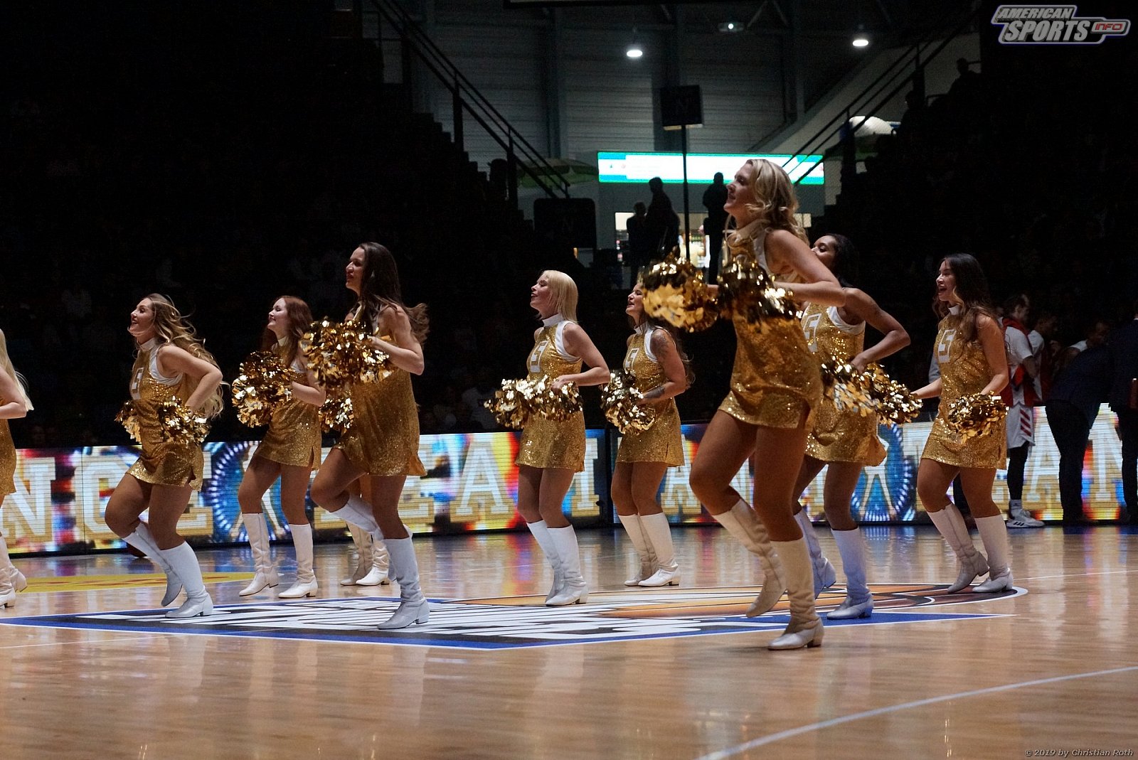 Das Skyliners Danceteam beim Heimspiel gegen den FC Bayern München Basketball am 06.10.2019