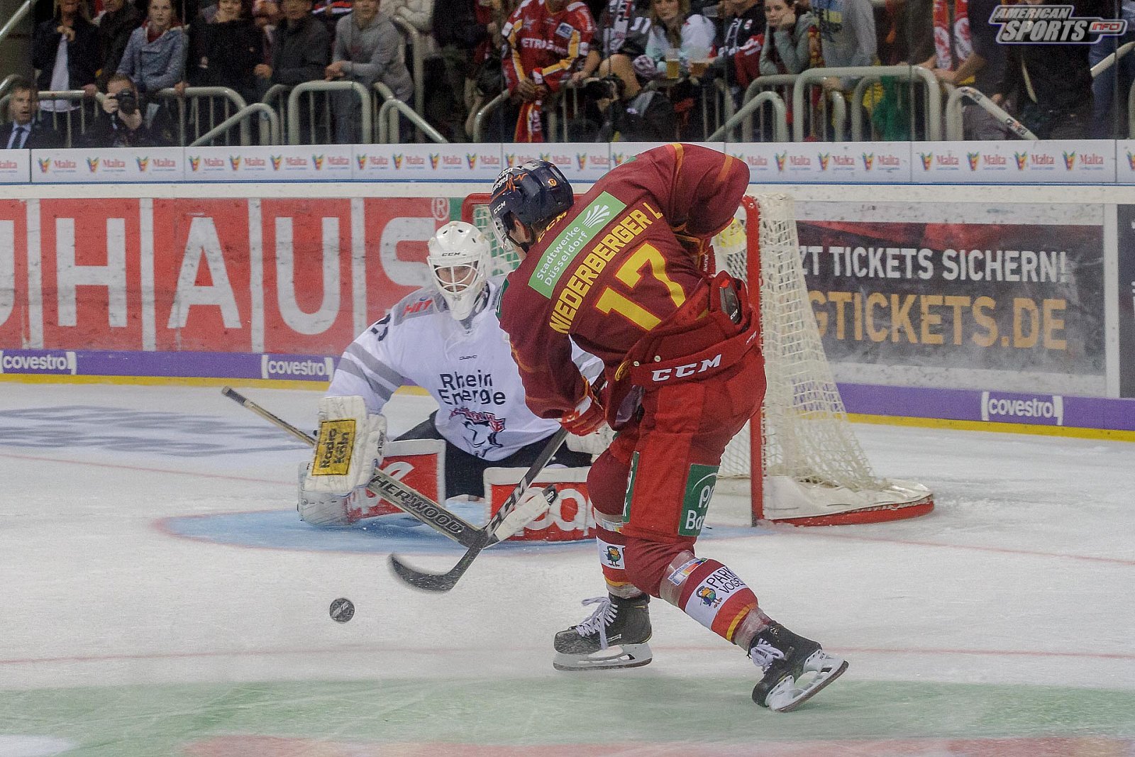 DEL: Düsseldorfer EG vs Kölner Haie 4:3 19.10.2018