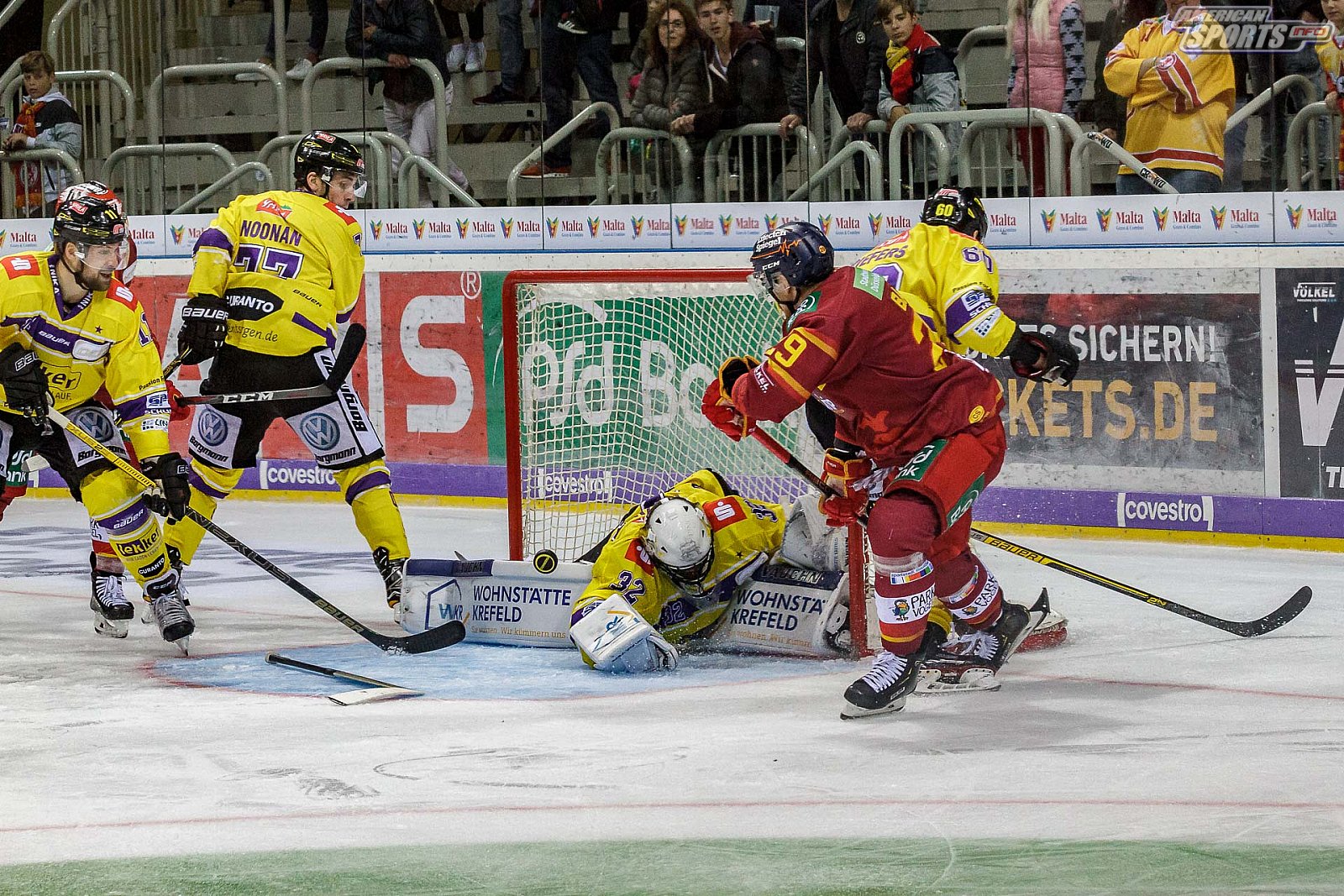 DEL: Düsseldorfer EG vs Krefeld Pinguine 3:4 OT 02.10.2018