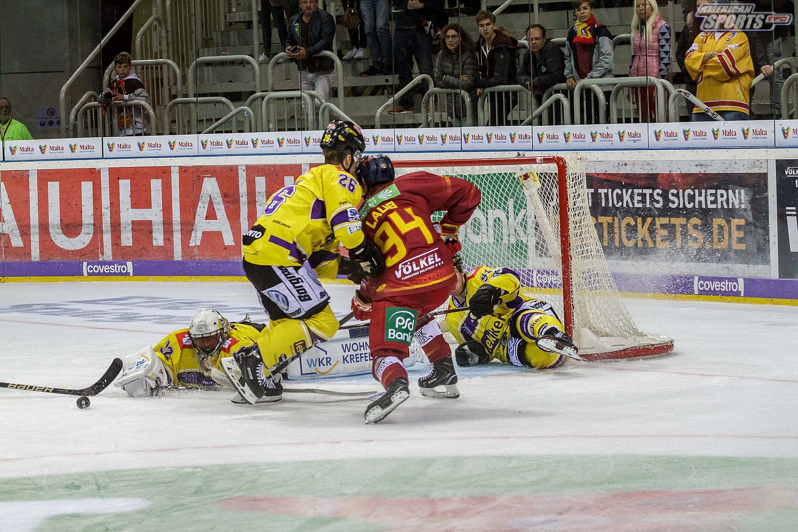 DEL: Düsseldorfer EG vs Krefeld Pinguine 3:4 OT 02.10.2018