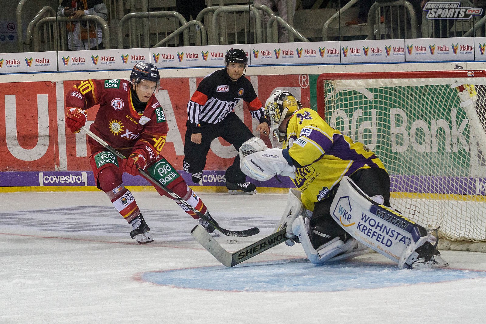 DEL: Düsseldorfer EG vs Krefeld Pinguine 3:4 OT 02.10.2018