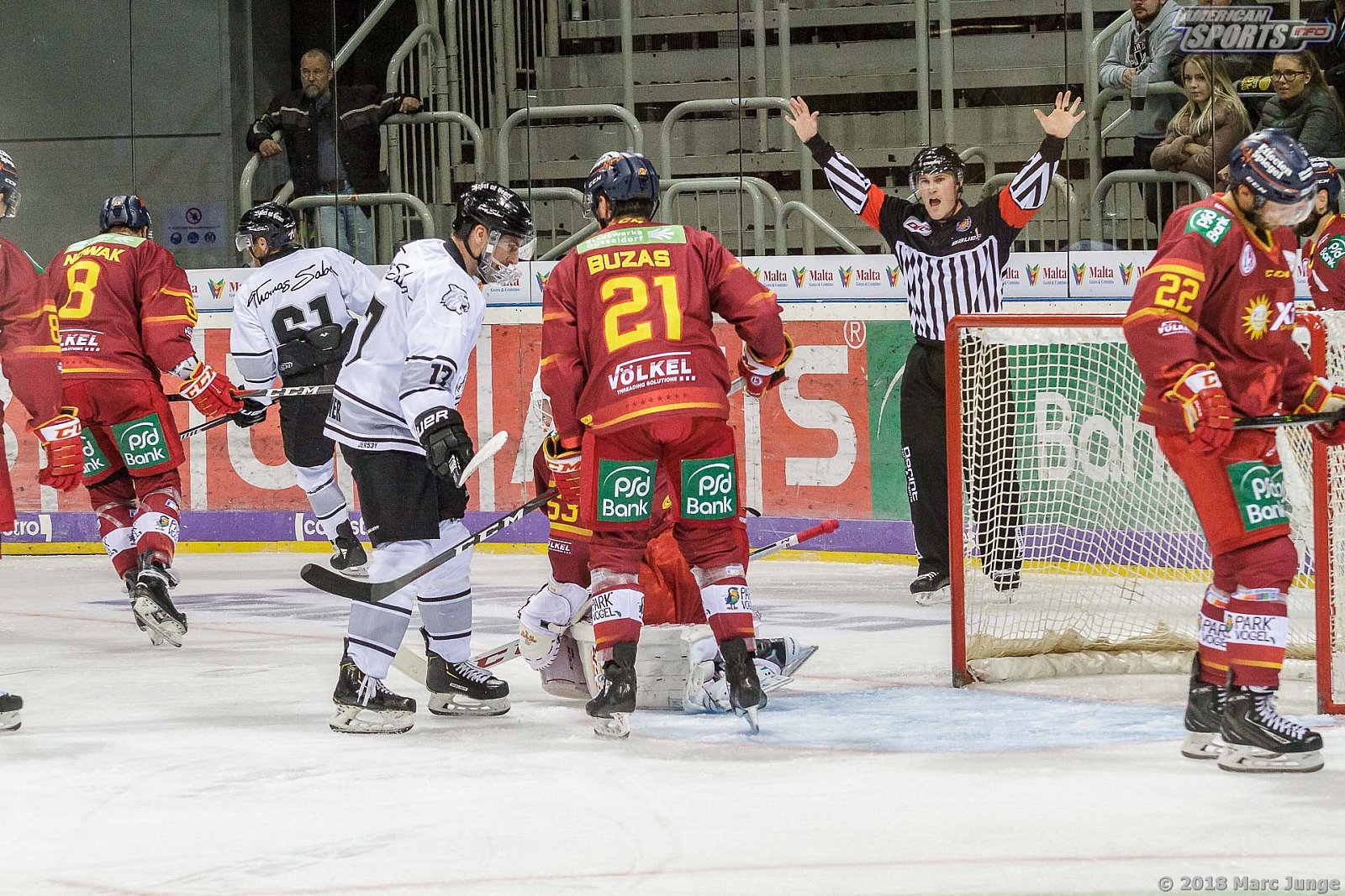 DEL Düsseldorfer EG vs Thomas Sabo Icetigers Nürnberg 4:3 OT