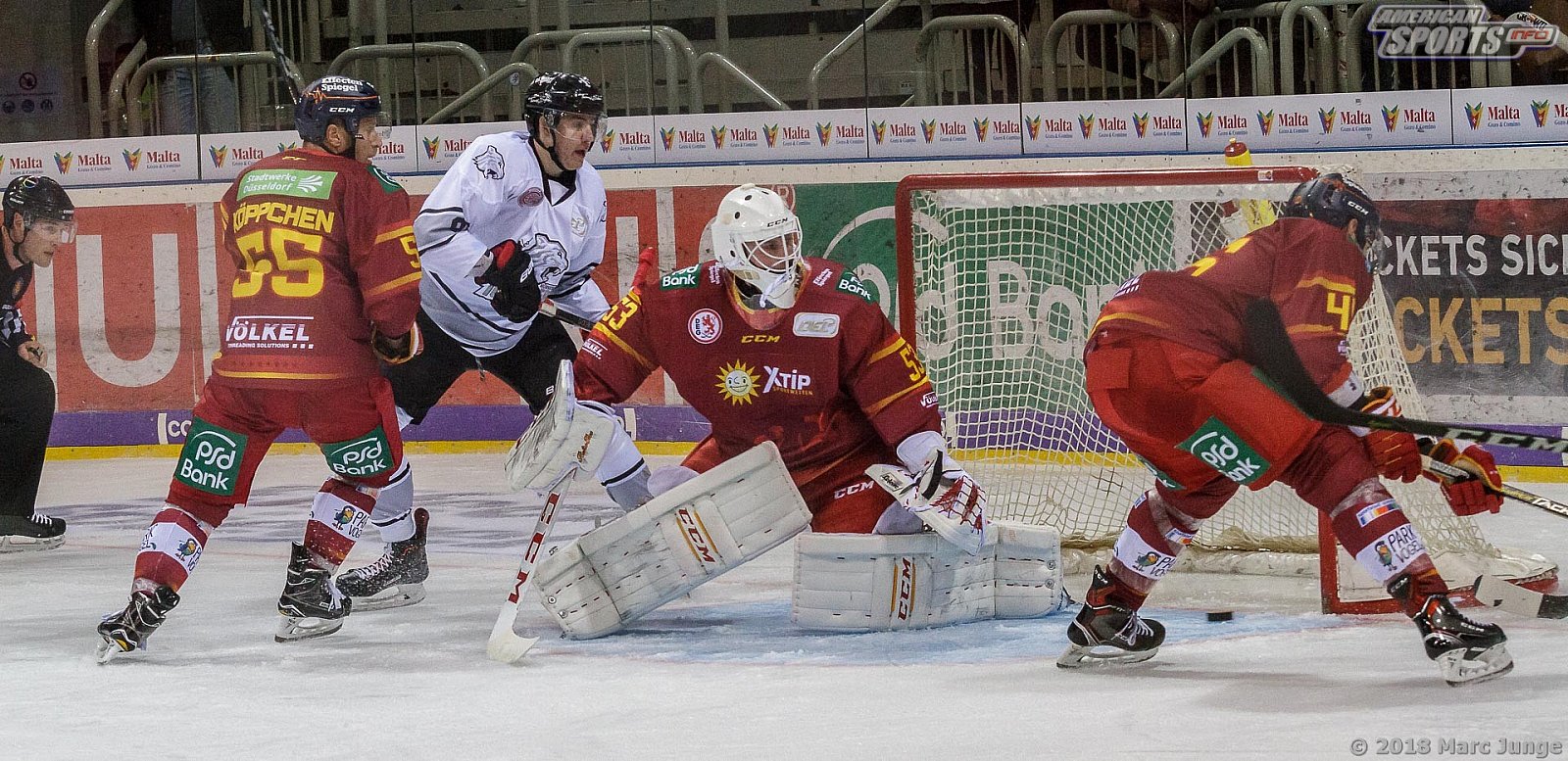 DEL Düsseldorfer EG vs Thomas Sabo Icetigers Nürnberg 4:3 OT