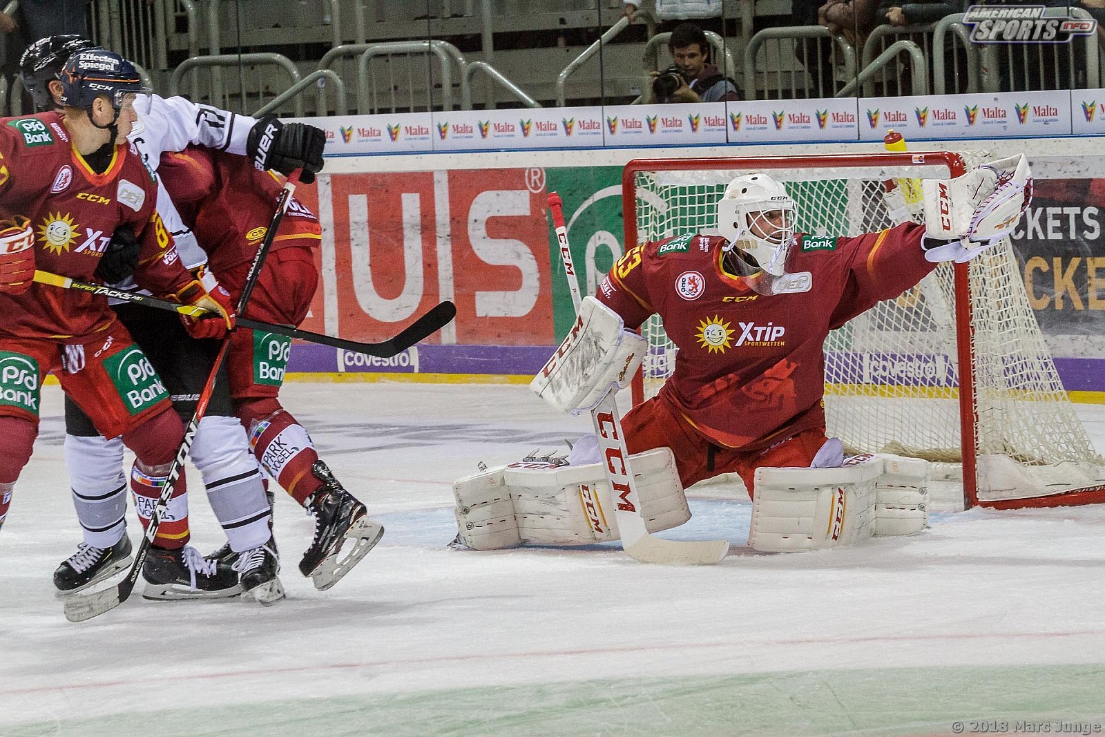 DEL Düsseldorfer EG vs Thomas Sabo Icetigers Nürnberg 4:3 OT