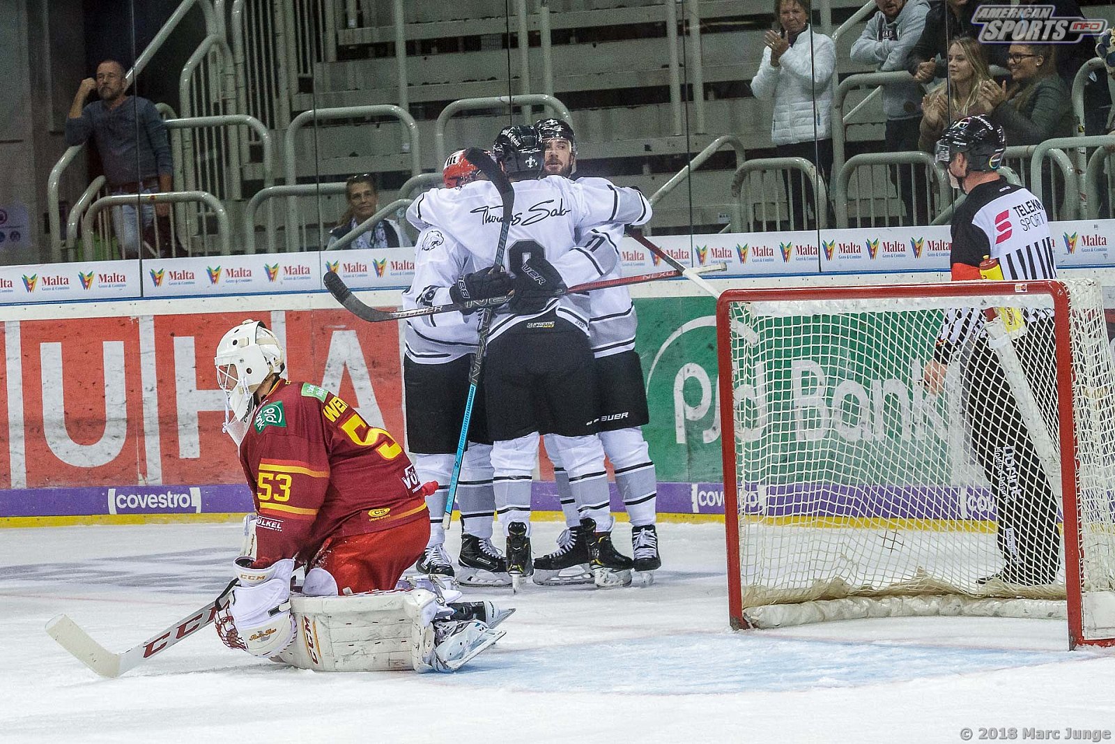 DEL Düsseldorfer EG vs Thomas Sabo Icetigers Nürnberg 4:3 OT