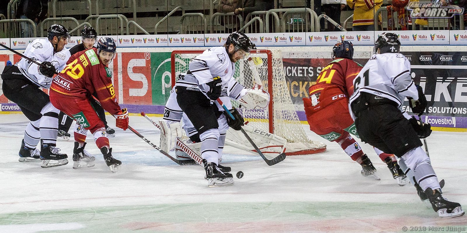 DEL Düsseldorfer EG vs Thomas Sabo Icetigers Nürnberg 4:3 OT