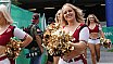 ELF: Die Pyromaniacs Cheerleader beim Heimspiel von Rhein Fire gegen die Hamburg Seadevils am  13.08.2023
