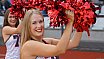 Die Cheerleader beim NRW Derby der Düsseldorf Panther gegen die Cologne Crocodiles am 07.09.2019