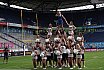 ELF: Die Cheerleader beim Spiel Rhein Fire vs Munich Ravens am 09.07.2023