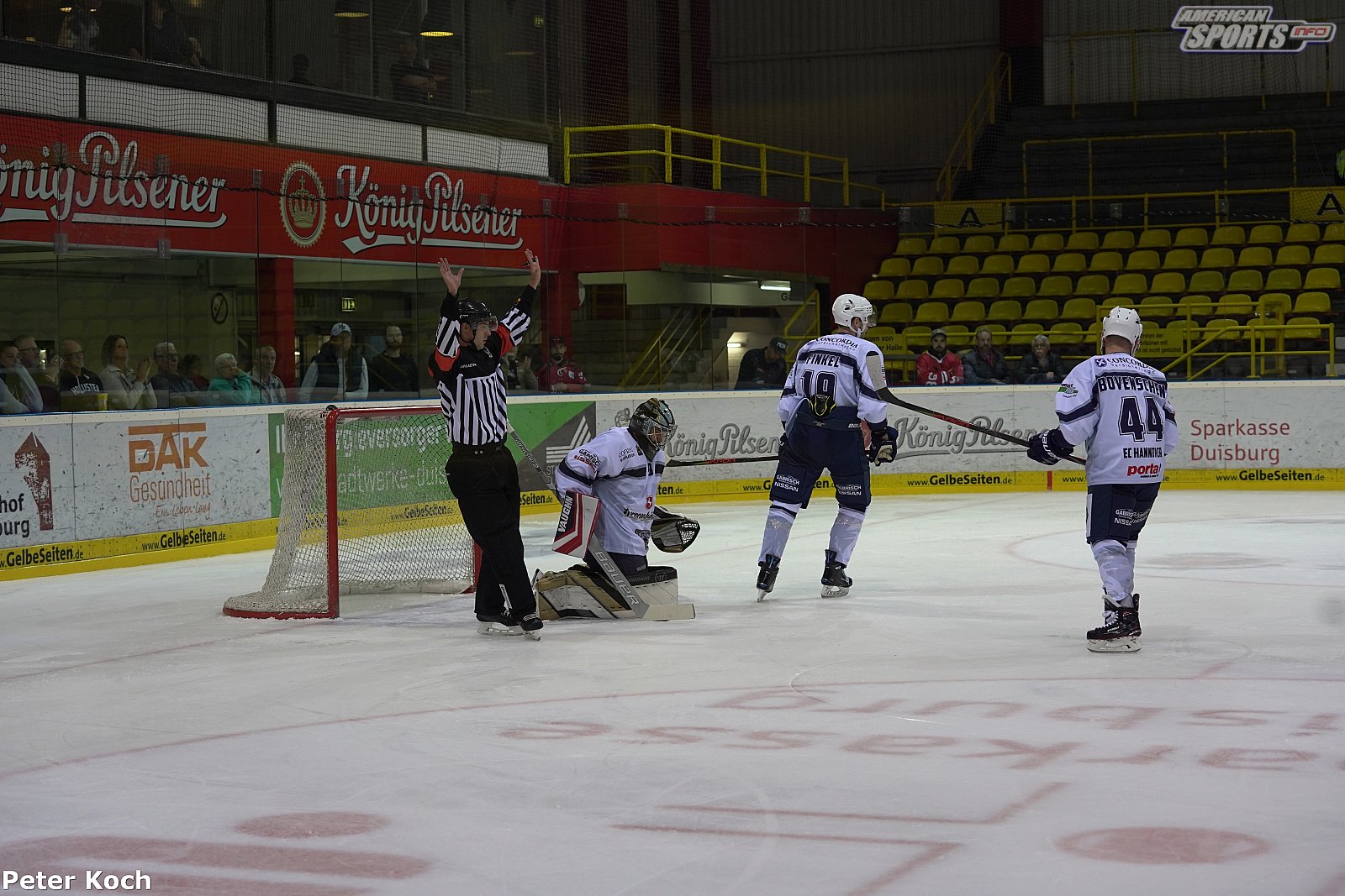 Oberliga Nord: EV Füchse Duisburg vs Hannover Indians-1:3 0-1 22.09.2019