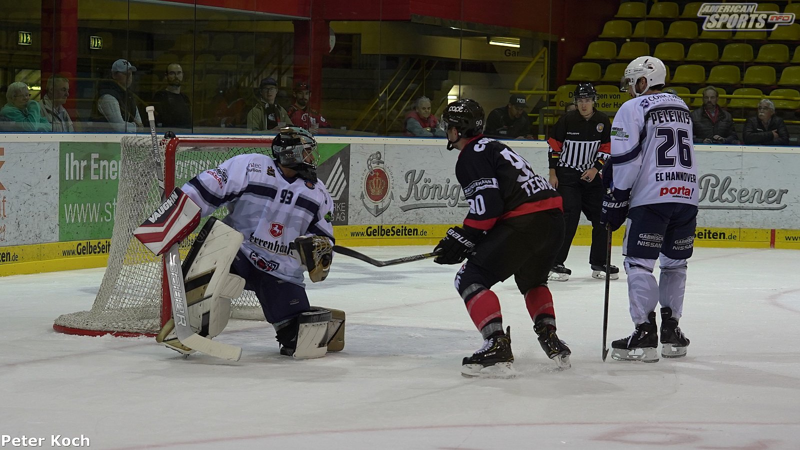 Oberliga Nord: EV Füchse Duisburg vs Hannover Indians-1:3 0-1 22.09.2019