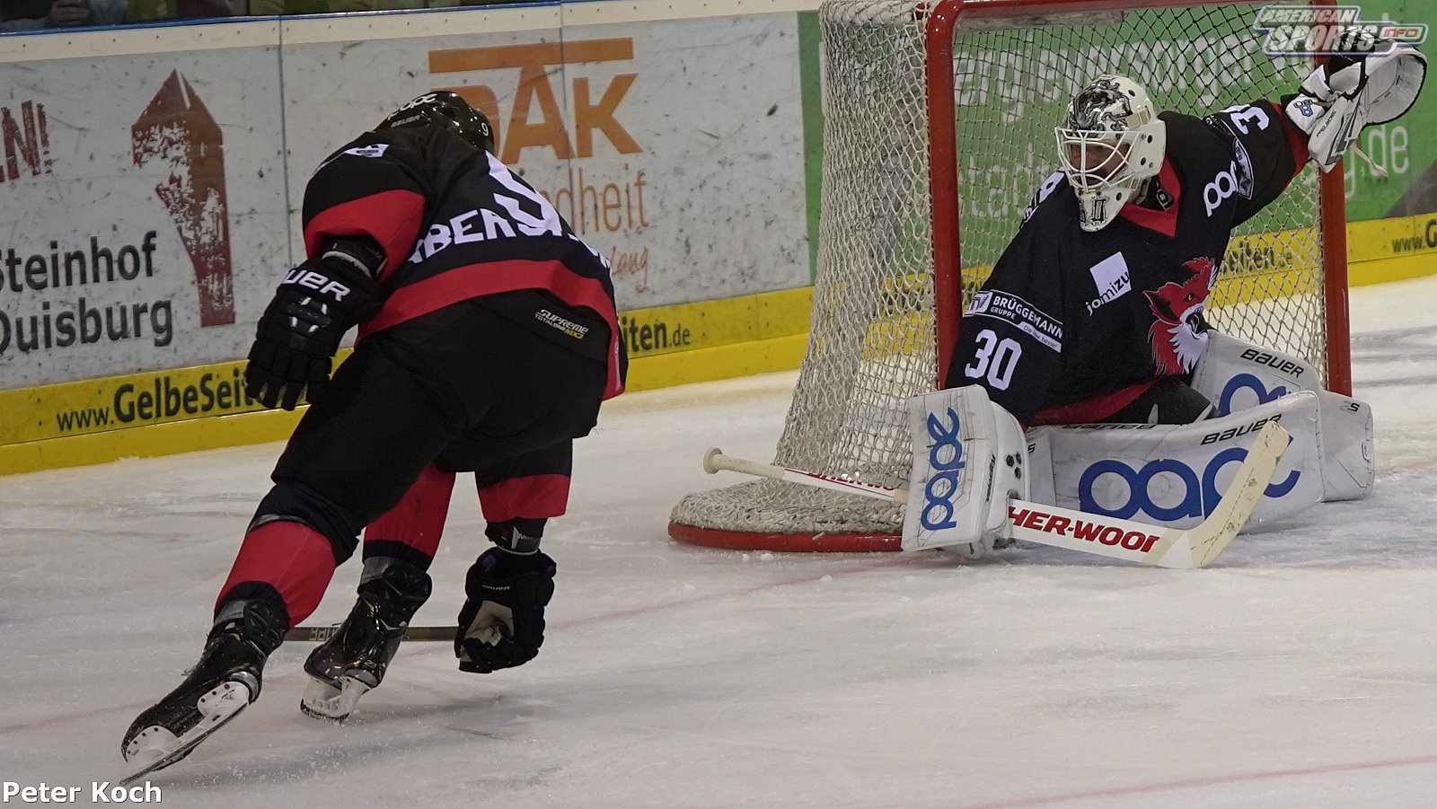 Oberliga Nord: EV Füchse Duisburg vs Hannover Indians-1:3 0-1 22.09.2019