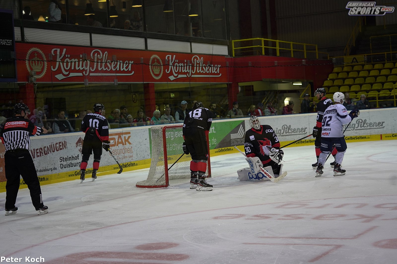 Oberliga Nord: EV Füchse Duisburg vs Hannover Indians-1:3 0-1 22.09.2019