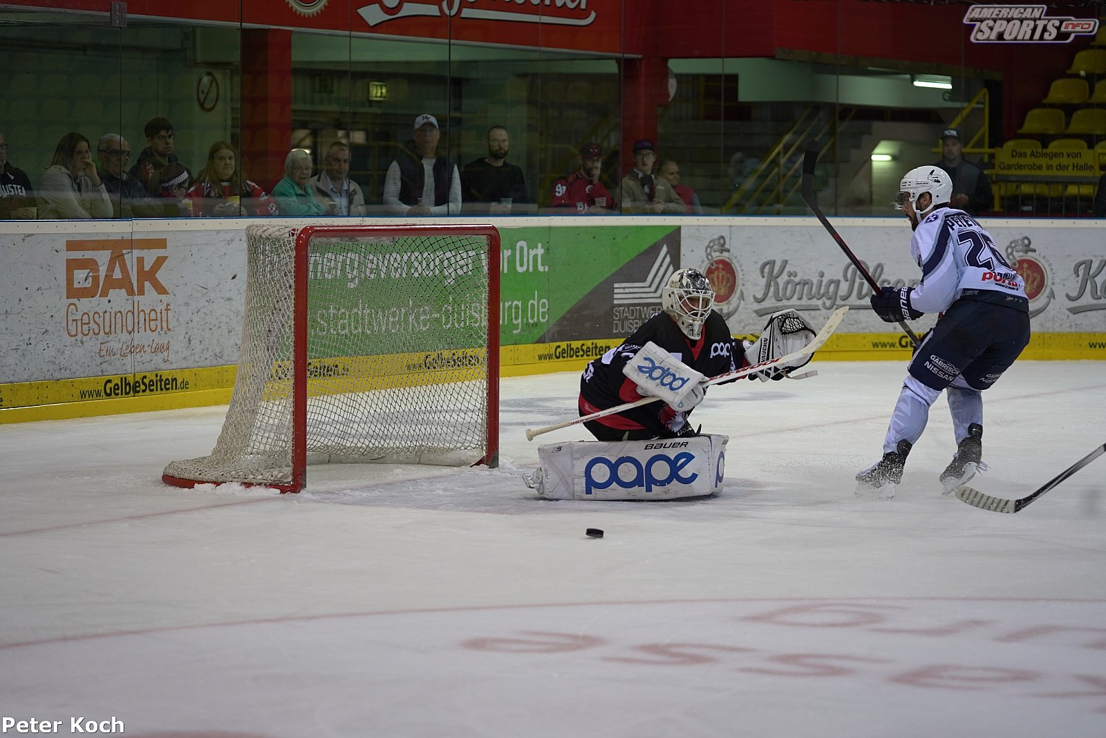 Oberliga Nord: EV Füchse Duisburg vs Hannover Indians-1:3 0-1 22.09.2019