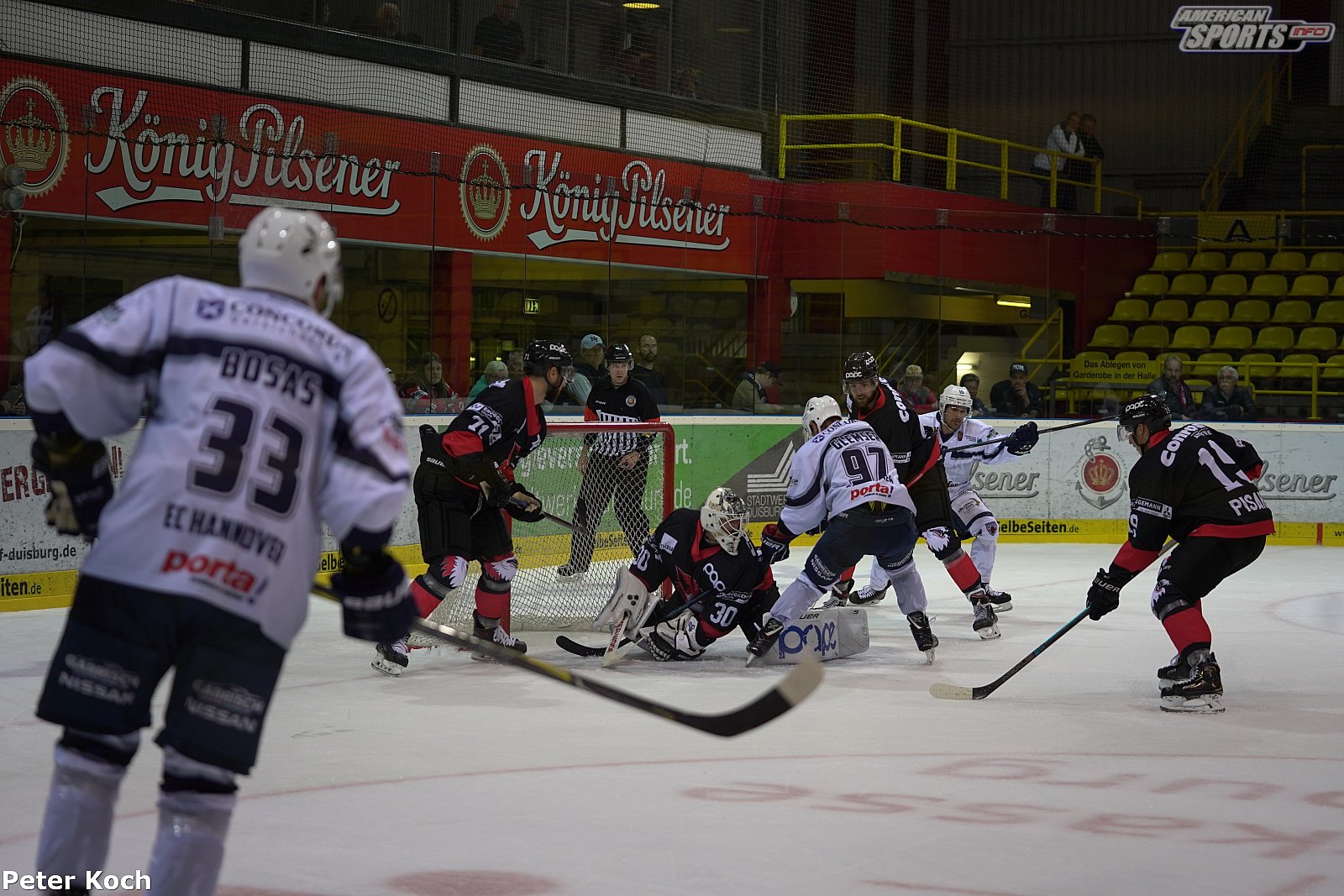 Oberliga Nord: EV Füchse Duisburg vs Hannover Indians-1:3 0-1 22.09.2019
