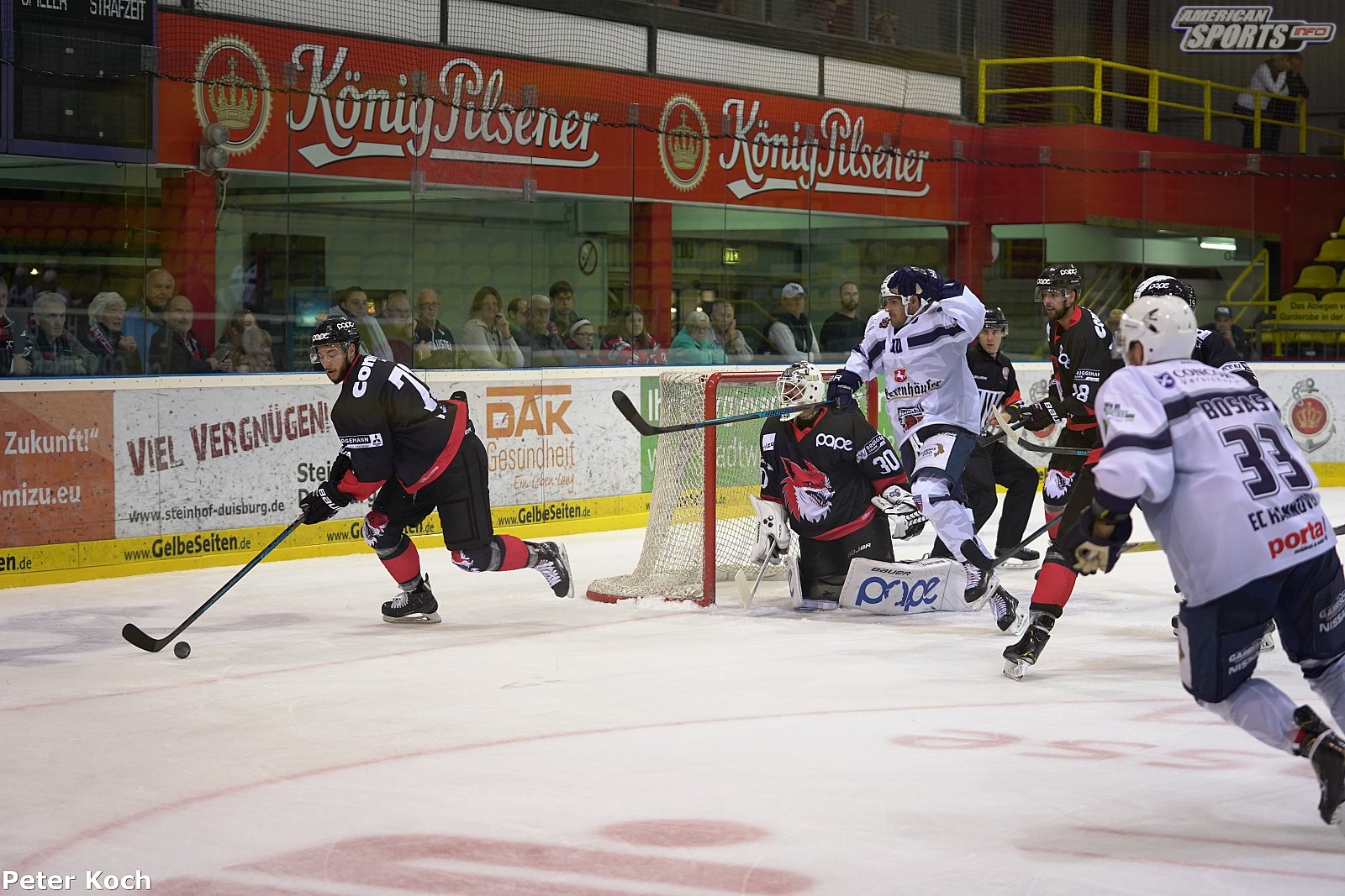 Oberliga Nord: EV Füchse Duisburg vs Hannover Indians-1:3 0-1 22.09.2019