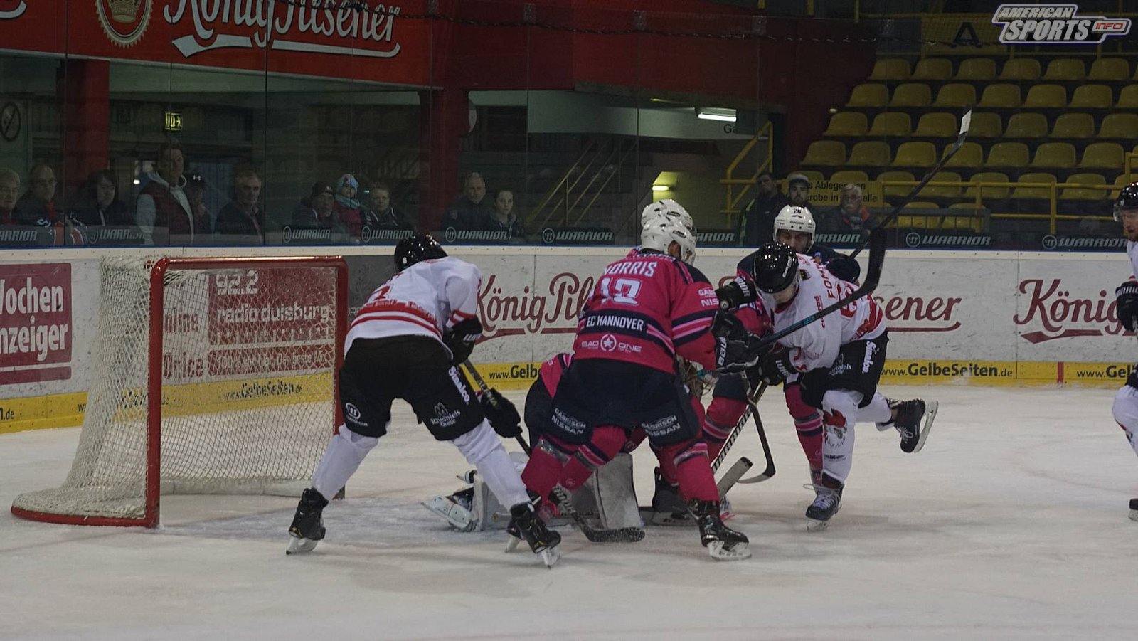 Oberliga Eishockey: Füchse Duisburg vs. Hannover Scorpions 5:3 07.10.2018
