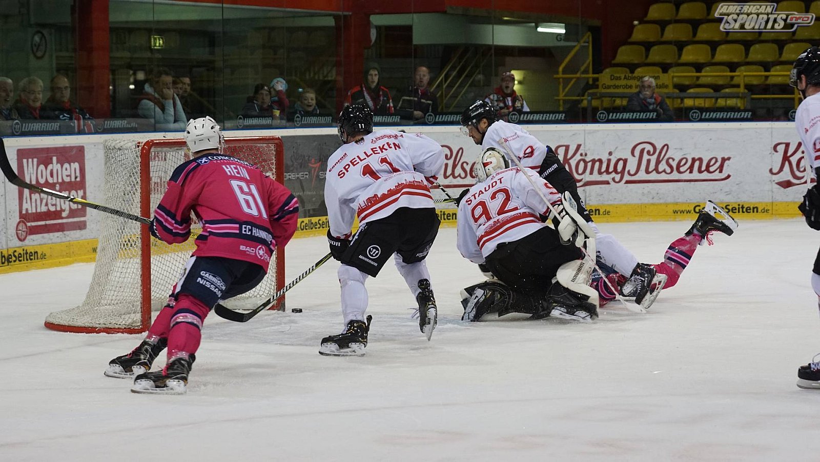 Oberliga Eishockey: Füchse Duisburg vs. Hannover Scorpions 5:3 07.10.2018