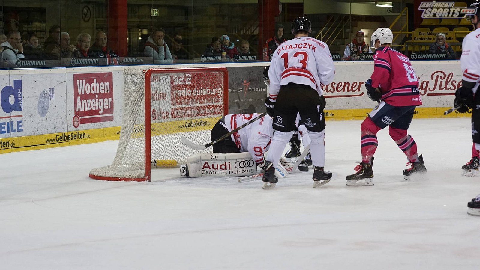 Oberliga Eishockey: Füchse Duisburg vs. Hannover Scorpions 5:3 07.10.2018
