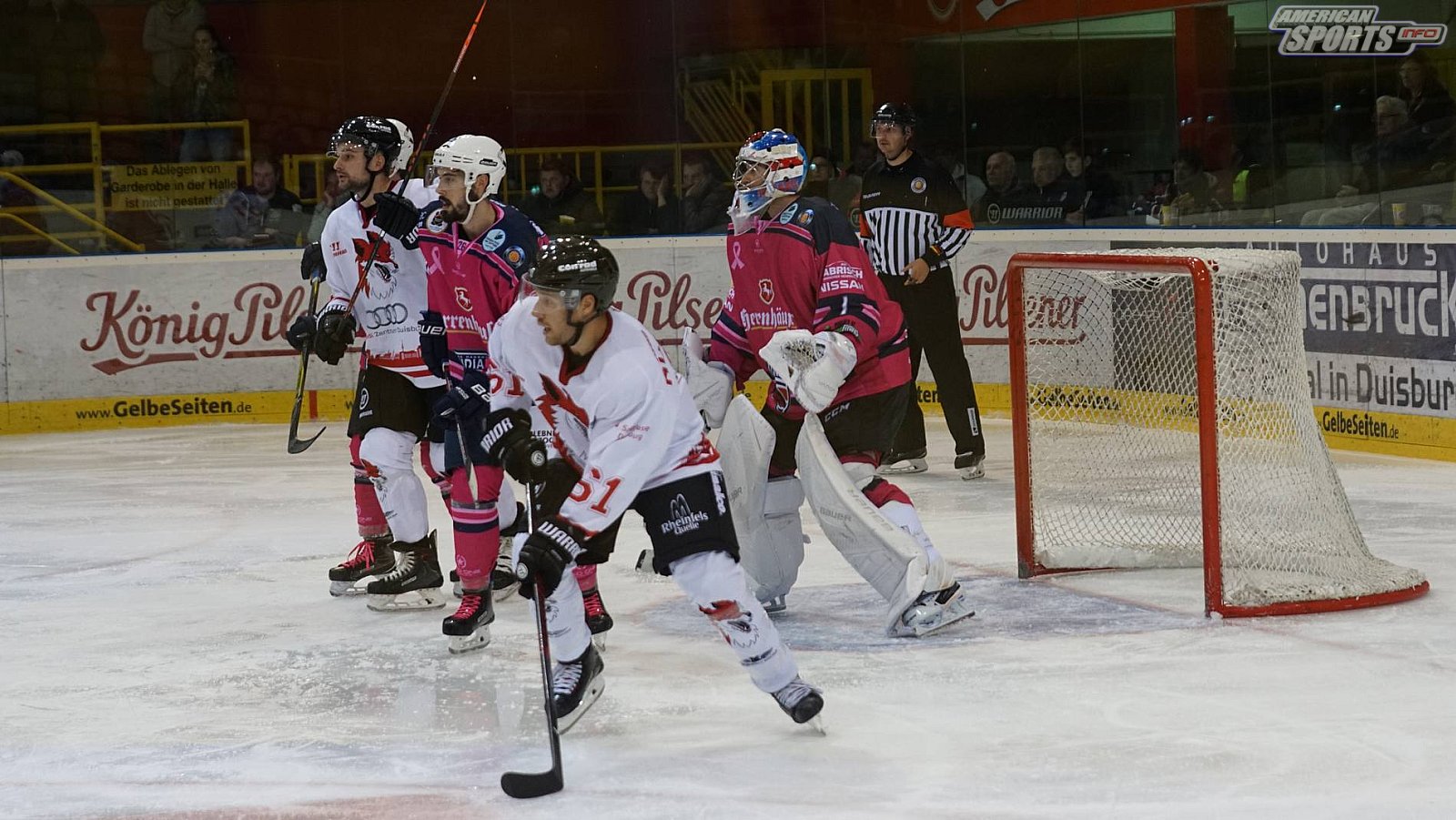 Oberliga Eishockey: Füchse Duisburg vs. Hannover Scorpions 5:3 07.10.2018