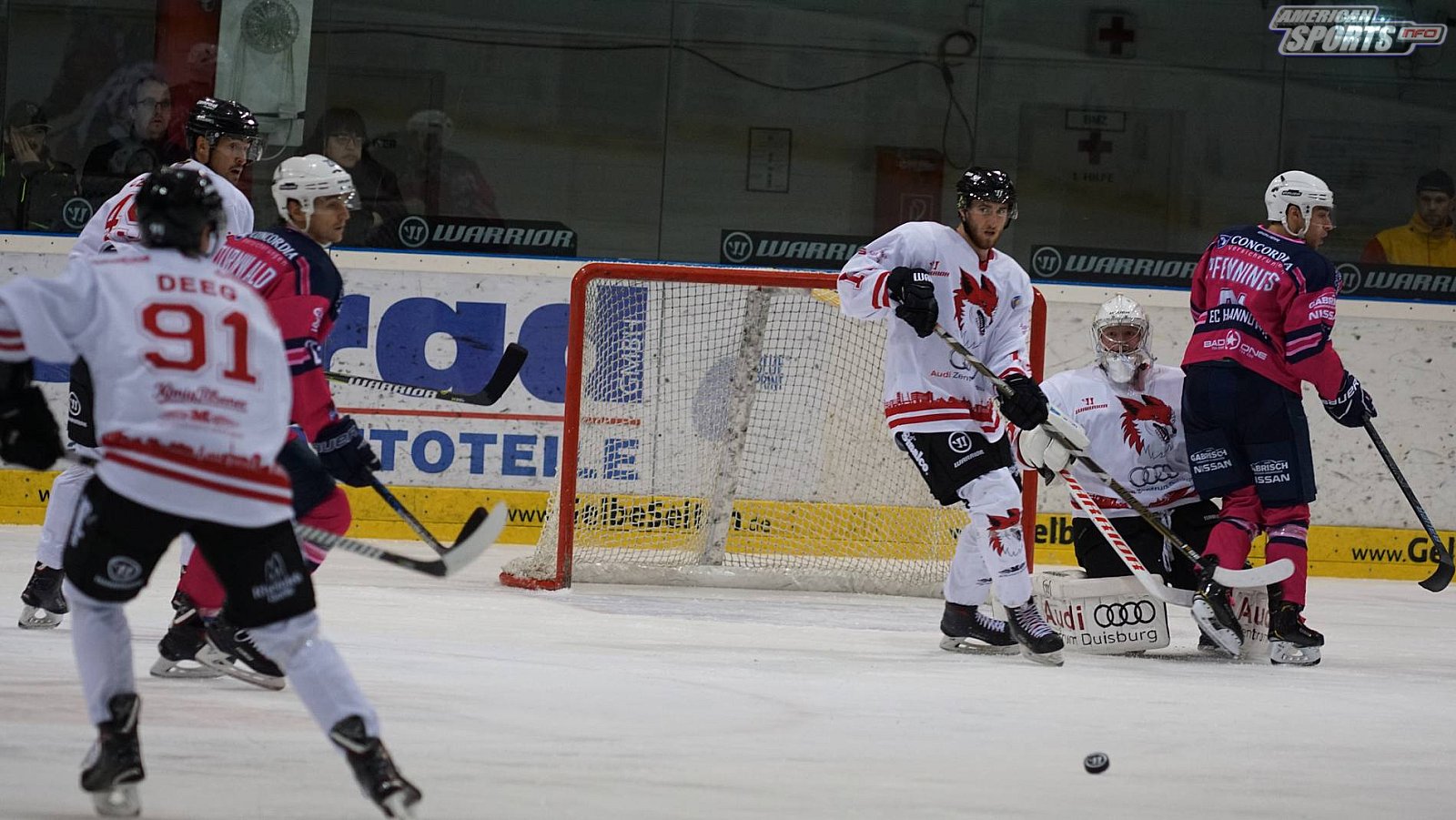 Oberliga Eishockey: Füchse Duisburg vs. Hannover Scorpions 5:3 07.10.2018