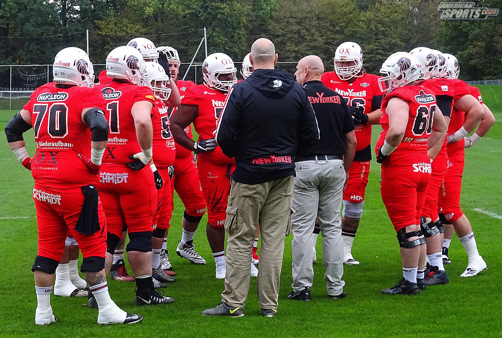 German Bowl XLI New Yorker Lions Braunschweig vs. Schwäbisch Hall Unicorns 10:07  12.10.19 Tribünensicht