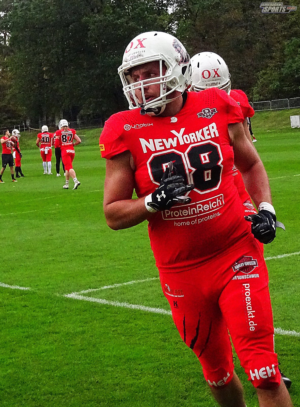 German Bowl XLI New Yorker Lions Braunschweig vs. Schwäbisch Hall Unicorns 10:07  12.10.19 Tribünensicht
