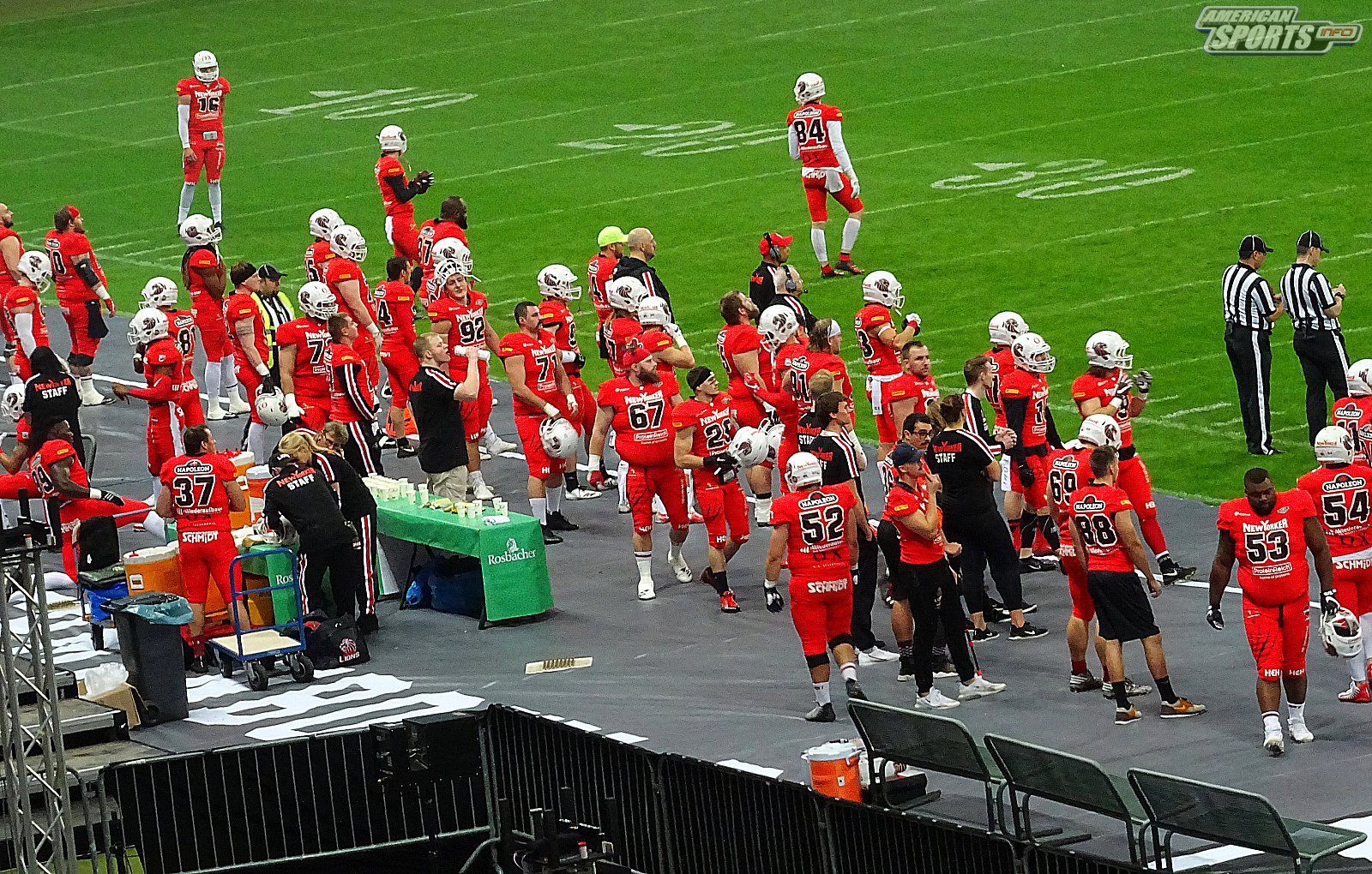 German Bowl XLI New Yorker Lions Braunschweig vs. Schwäbisch Hall Unicorns 10:07  12.10.19 Tribünensicht