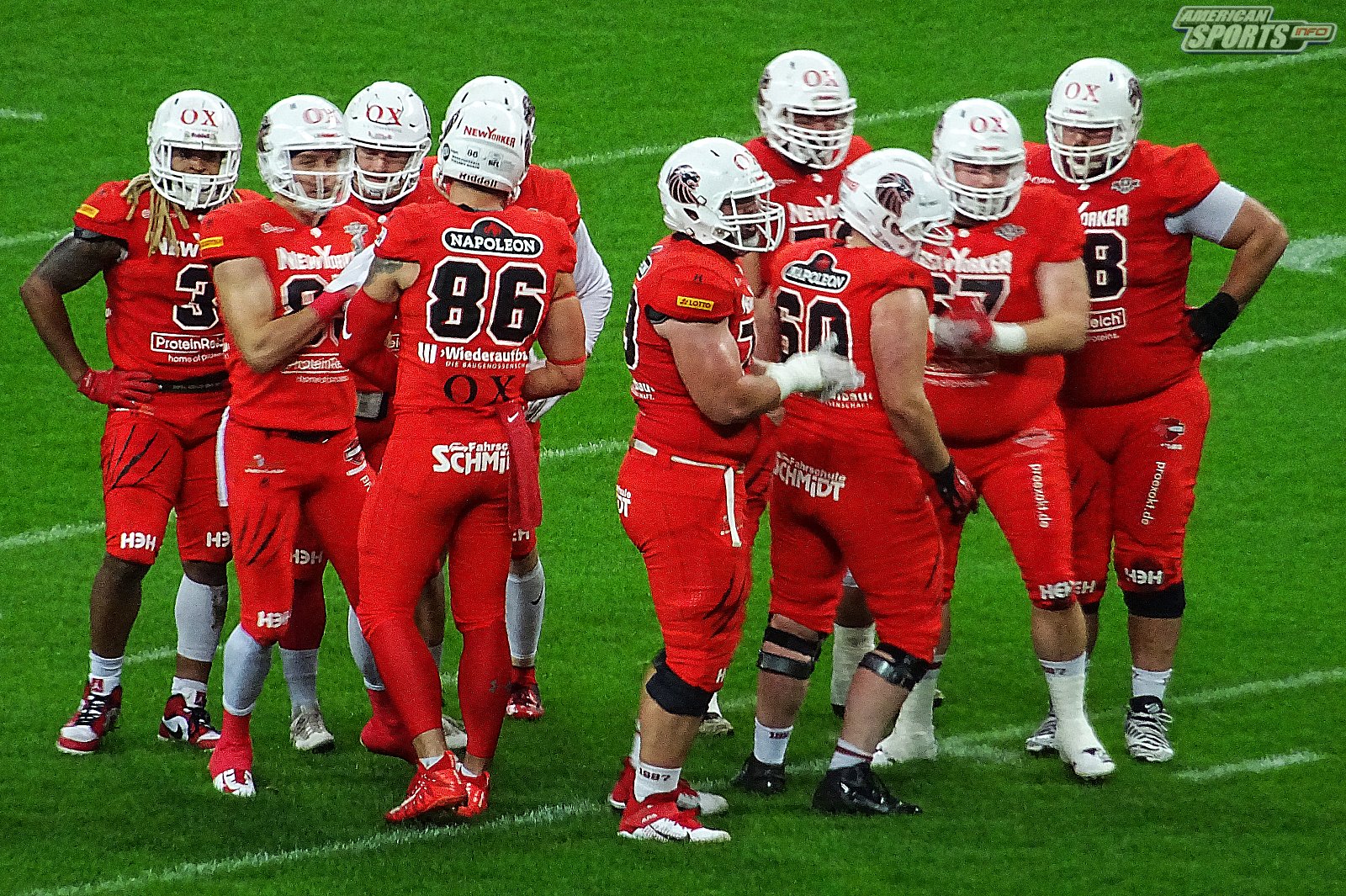 German Bowl XLI New Yorker Lions Braunschweig vs. Schwäbisch Hall Unicorns 10:07  12.10.19 Tribünensicht