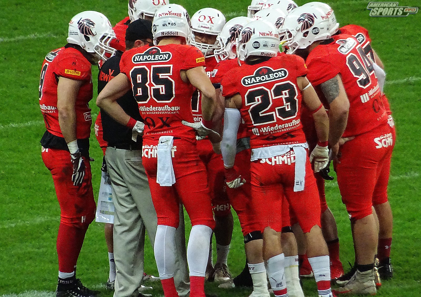 German Bowl XLI New Yorker Lions Braunschweig vs. Schwäbisch Hall Unicorns 10:07  12.10.19 Tribünensicht