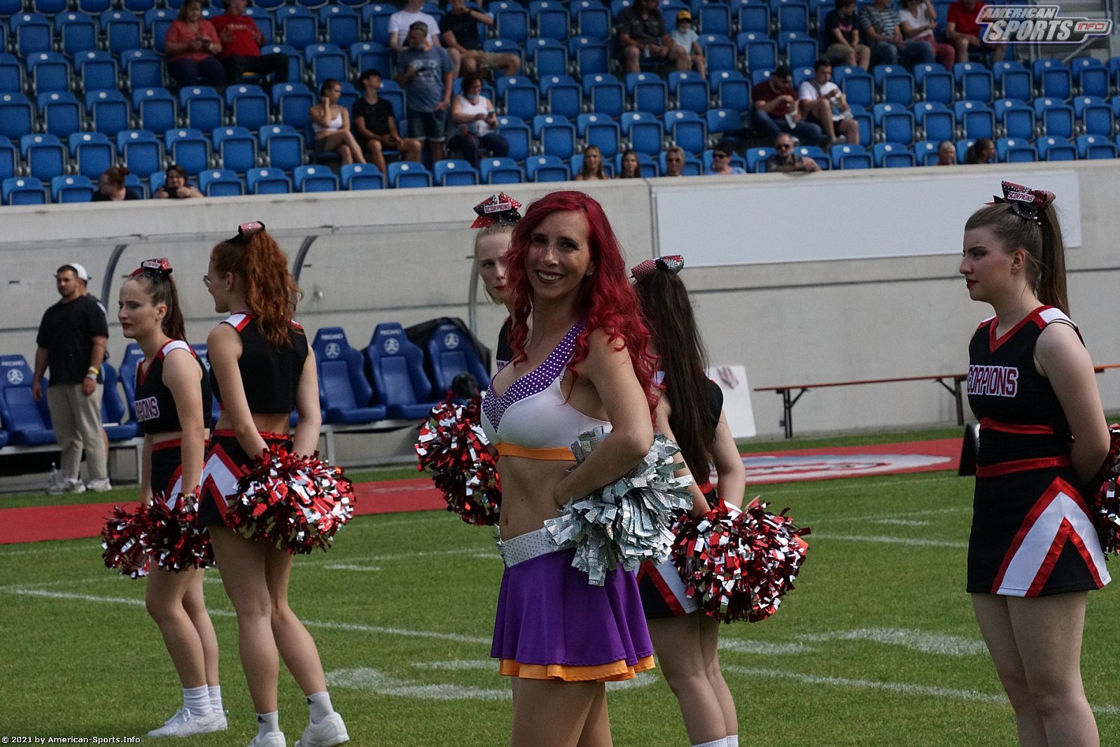 GFL Süd: Die Cheerleader beim Spiel Stuttgart Scorpions vs. Frankfurt Universe 26.06.2021