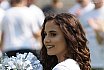 Die Cologne Cheerdance Cheerleader beim Heimspiel gegen die Hildesheim Invaders am 25.08.2019