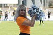 Die Cologne Cheerdance Cheerleader beim Heimspiel gegen die Hildesheim Invaders am 25.08.2019